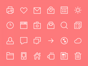 Thin Stroke Icons